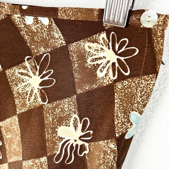 JONATHAN MARTIN | 🌼 Checkered Floral Print Mini Skirt - Picture 7 of 10